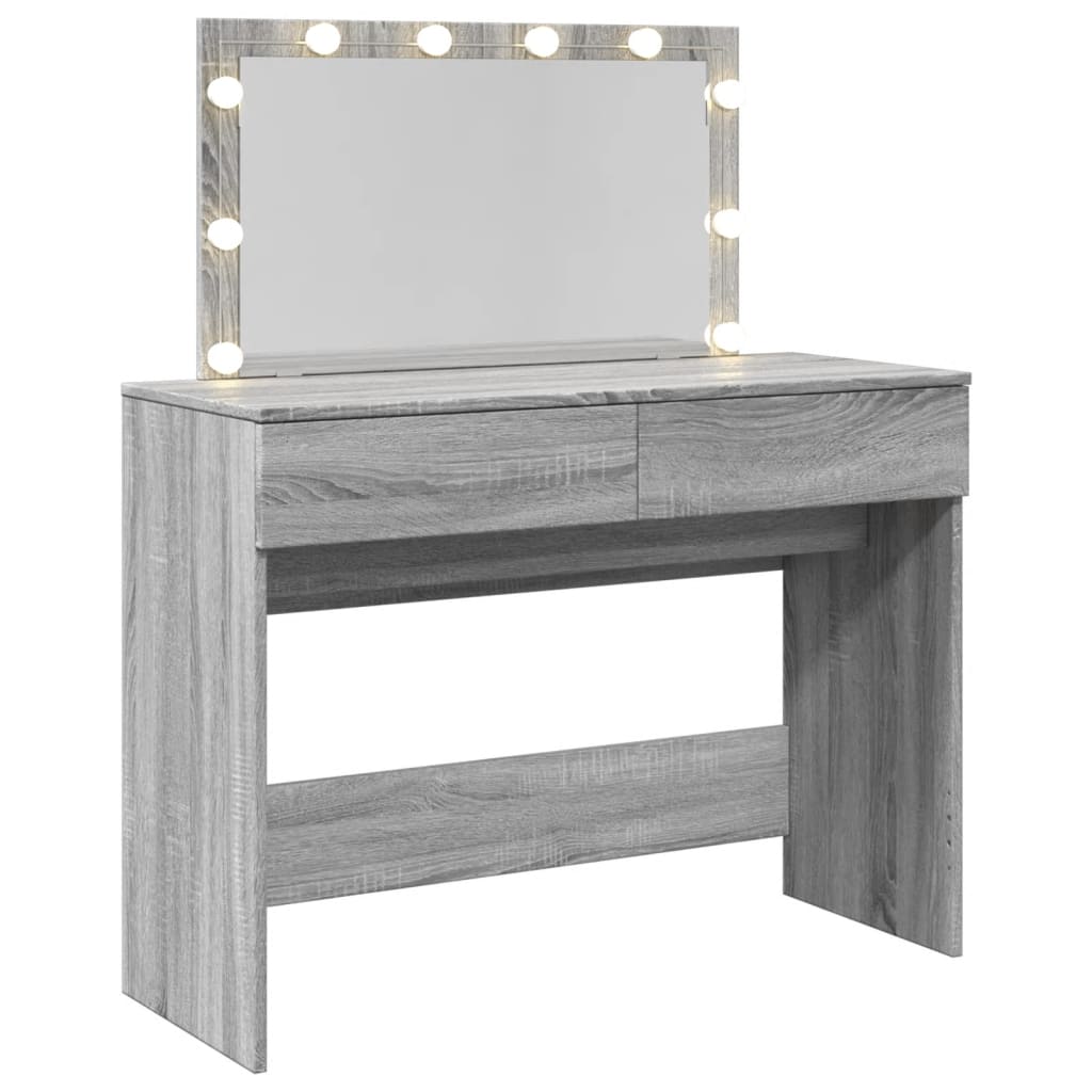 Dressing Table With Led 100X40X120 Cm
